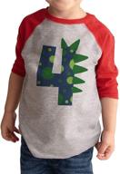 🎉 boys' 4th birthday dinosaur spikes shirt: celebrate your little boy’s big 4-year milestone with a roaring dino t-shirt! logo