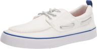 👞 sperry bahama 3 eye textile white men's shoes and slip-on loafers logo