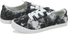 img 1 attached to Jellypop Dallas Black Tie Dye Canvas Men's Shoes