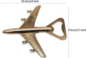 img 1 attached to ✈️ Premium Dark Gold Skeleton Airplane Bottle Openers for Wedding Party Favors & Decorations - Youkwer 20 PCS with Exquisite Packaging