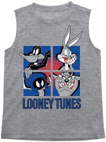 img 2 attached to 🌈 Boys Looney Tunes Warner Brothers 3-Piece T-Shirt Tank Top Short Set: Comfortable and Stylish Apparel for Kids!