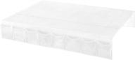 whitmor bedskirt storage organizer clear logo