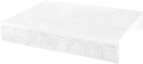 img 4 attached to Whitmor Bedskirt Storage Organizer Clear