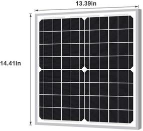 img 3 attached to ☀️ Newpowa 20W Monocrystalline Solar Panel Module - Compact & Powerful for RVs, Boats, and Off-Grid Living (20W Waterproof Solar Charge Kit)