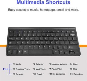 img 1 attached to 💡 Efficient Energy Saving Keyboard and Mouse Combo: TRELC 2.4G Ultra Thin Wireless, Silent Click - Black