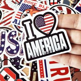 img 1 attached to American Stickers 50 Pcs Vinyl Waterproof Independence Day Sticker Pack For Water Bottle Laptop Guitar Skateboard Car Bike Motorcycle Hydro Flask Suitcase Luggage For Adults Teens Stickers And Decals