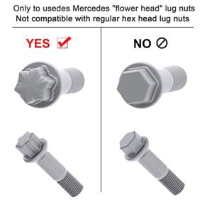 img 1 attached to 🔧 17mm Universal Wheel Lock Nut Removal Socket Wrench for Mercedes Benz S Series W221 - Tyre Anti-Theft Screw Sleeve by OBDResource