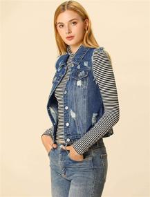 img 1 attached to Allegra Womens Collar Button Closure