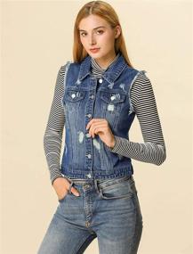 img 2 attached to Allegra Womens Collar Button Closure