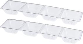 img 4 attached to Plasticpro Rectangle Sectional Disposable Plastic Products