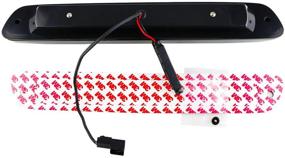 img 1 attached to 🚦 Chrome Housing Smoke Lens LED Third Brake Cargo Light Assembly, Rear Roof Center High Mount Stop Light Replacement for Chevy Colorado and GMC Canyon (2004-2012)