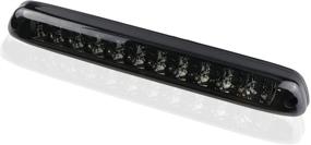 img 2 attached to 🚦 Chrome Housing Smoke Lens LED Third Brake Cargo Light Assembly, Rear Roof Center High Mount Stop Light Replacement for Chevy Colorado and GMC Canyon (2004-2012)