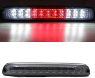 π¦ chrome housing smoke lens led third brake cargo light assembly, rear roof center high mount stop light replacement for chevy colorado and gmc canyon (2004-2012) logo
