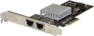 🚀 startech.com карта сетевого адаптера dual port 10g pcie - intel-x550at 10gbase-t & nbase-t адаптер интерфейса сети pci express 10/5/2.5/1gbe multi gigabit ethernet с 5-ю скоростями nic lan card (st10gpexndpi): повысьте скорость сети с помощью передового dual port 10g pcie адаптера. логотип