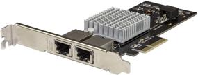 img 4 attached to 🚀 StarTech.com Карта сетевого адаптера Dual Port 10G PCIe - Intel-X550AT 10GBASE-T & NBASE-T Адаптер интерфейса сети PCI Express 10/5/2.5/1GbE Multi Gigabit Ethernet с 5-ю скоростями NIC LAN Card (ST10GPEXNDPI): Повысьте скорость сети с помощью передового Dual Port 10G PCIe адаптера.