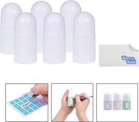 img 1 attached to 🧴 Convenient Refillable Roll Deodorant Bottles - 6 Pack