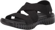 skechers womens smart woven sandal logo