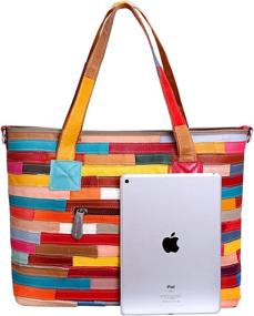 img 2 attached to 👜 Многоцветные сшитые сумки и кошельки для женщин: организуйте стиль в сумках-хобо - 2B4021