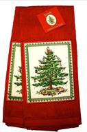 spode christmas kitchen towel cotton logo