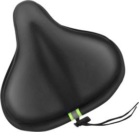 img 4 attached to 🚲 Ultimate Comfort for Your Bicycle Ride: MSDADA Memory Foam Bike Seat Cover with Soft Gel Cushion - Perfect for Men and Women, Ideal for Cruiser and Stationary Bikes, Spinning, Indoor & Outdoor Cycling