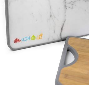 img 2 attached to 🔪 Double-Sided Bamboo Poly Cutting Board: Easy to Clean, No Cross-Contamination, BPA-Free