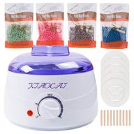 🔥 waxing kit wax warmer: ultimate hair removal solution for women and men with wax beads - ideal for body, bikini, legs, face, eyebrows - easy diy brazilian waxing at home logo