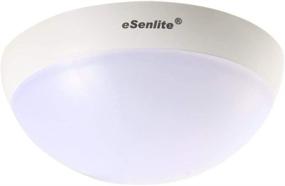 img 4 attached to 💡 eSenlite Ceiling Wall Mount Radar Motion Activated LED Light Fixture – Powerful 900lm, Dusk to Dawn Capability for Residential, Commercial, and Industrial Lighting Applications