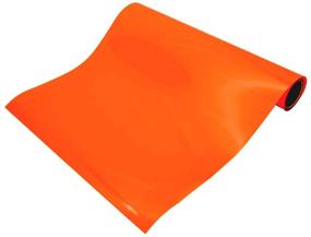 img 2 attached to Orange HTV 12x20FT PU Heat Transfer Vinyl Roll - Iron On Vinyl for T-Shirts, Garments, Bags, and More