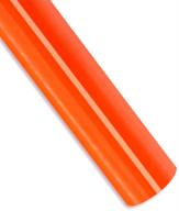 orange htv 12x20ft pu heat transfer vinyl roll - iron on vinyl for t-shirts, garments, bags, and more logo