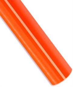 img 4 attached to Orange HTV 12x20FT PU Heat Transfer Vinyl Roll - Iron On Vinyl for T-Shirts, Garments, Bags, and More