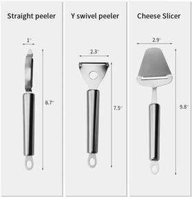 img 2 attached to Vegetable Peelers Graters Premium Stainless