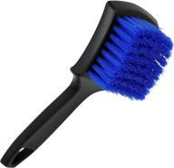 black and blue viking carpet and upholstery cleaning brush for car interior and home - effective scrub brush logo
