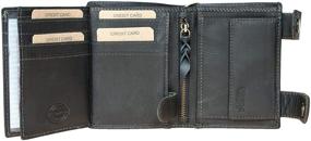 img 1 attached to 🔐 Premium Genuine Leather Wallet with Metal Chain: Stylish and Secure