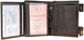 img 2 attached to 🔐 Premium Genuine Leather Wallet with Metal Chain: Stylish and Secure