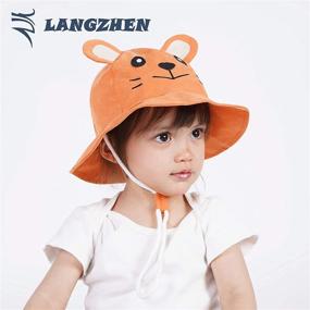 img 2 attached to 🧢 LANGZHEN Toddler Boys' Hats & Caps - Animal-inspired Protective Accessories