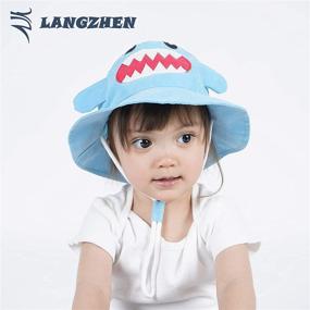 img 3 attached to 🧢 LANGZHEN Toddler Boys' Hats & Caps - Animal-inspired Protective Accessories