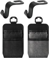 pockets organizers charging headrest hanging logo