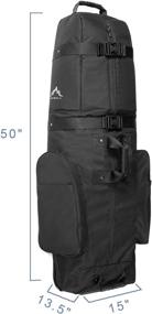 img 3 attached to 🏌️ Himal Golf Travel Bag: Ultimate Protection for Clubs - Heavy Duty 600D Polyester Oxford, Wear-Resistant with Universal Size, Wheels & Excellent Zipper