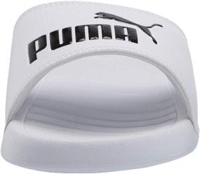 img 3 attached to PUMA Popcat Athletic Slide Sandal for Men in Black - Ideal Footwear