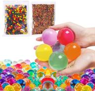 🌈 yiquduo 500pcs jumbo giant water beads and 15000 normal size water gel beads rainbow mix pack - ultimate value arts and crafts supplies kits logo