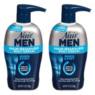 nair men's hair remover body cream, 13 oz (2-pack) logo