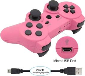 img 1 attached to Controller Wireless Joystick Playstation Charger Retro Gaming & Microconsoles and PlayStation Systems