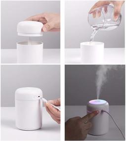 img 2 attached to Makolan Humidifier Portable Colorful Ultrasonic