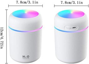 img 3 attached to Makolan Humidifier Portable Colorful Ultrasonic