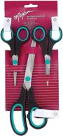 🔪 maxam 3-piece small household scissor set: soft touch handles for safe & comfortable grip logo