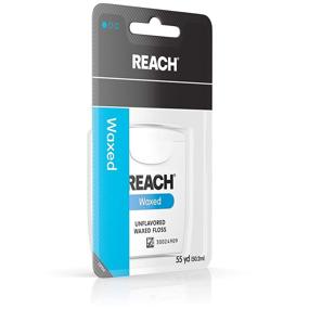 img 3 attached to 🦷 ADA-Accepted Reach Unflavored Waxed Dental Floss - Effective Plaque & Food Removal - 55 yds (Pack of 3)