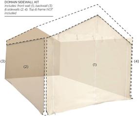 img 1 attached to 🏕️ Caravan Canopy Side Wall Kit for Domain Carport, White - Top and Frame Not Included