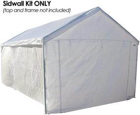 img 2 attached to 🏕️ Caravan Canopy Side Wall Kit for Domain Carport, White - Top and Frame Not Included