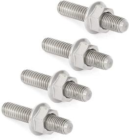 img 4 attached to High-Performance Alpha Rider Exhaust Studs Nuts | Fits 1984-2015 Harley Big Twin, 1986-2015 Sportster XL | Replaces #16715-83