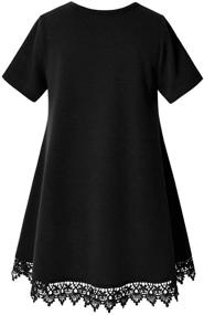 img 3 attached to 👚 Perfashion Black Sleeve Cotton Blouse: Стильная одежда для девочек на любой случай